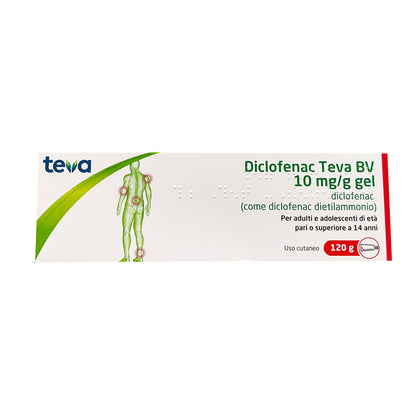 Diclofenac Teva 10mg/g Gel 120g