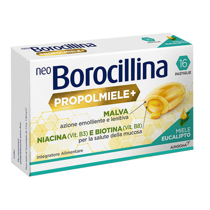 Neoborocillina Propolmiele+ Miele Ed Eucalipto 16 Pastiglie