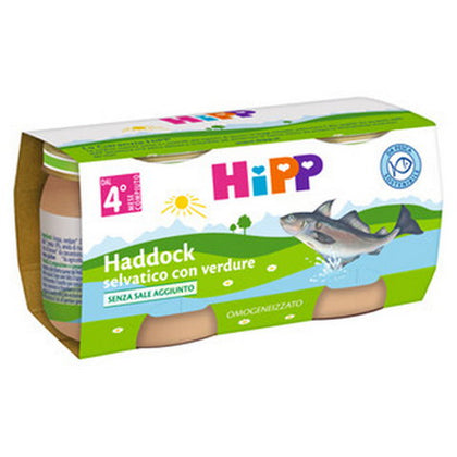 Hipp Omogeneizzato Haddock Verd 2x80g