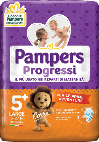 Pampers Progressi Large 19 Pezzi