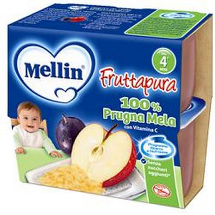 Mellin Frutta Pura Pr/me4x100g