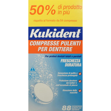 Kukident Cleanser Freschezza 88 Compresse