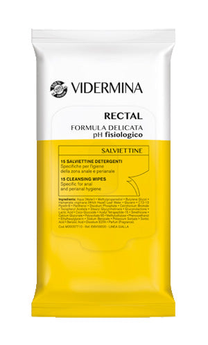 Vidermina Rectal Salviette15 Pezzi