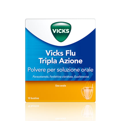 Vicks Flu Tripla Azione Polvere Per Soluzione Orale 10 Buste