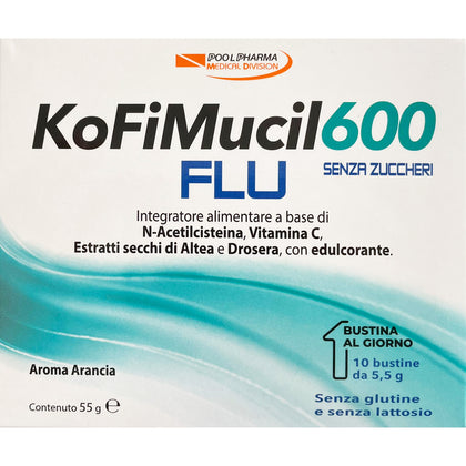 Kofimucil 600 Flu 10 Bustine