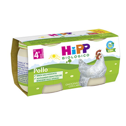 Hipp Bio Omogeneizzato Pollo 2x80g