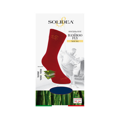 Solidea Socks For You Bamboo Fly Young Blu Navy Taglia L