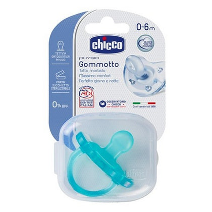 Chicco Gommotto Silicone Azzurro 0-6 1 Pezzi