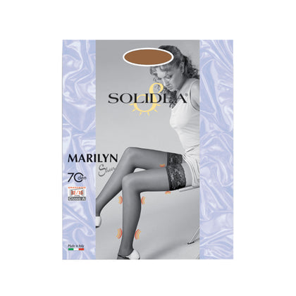 Solidea Calze Autoreggenti Marilyn 70 Sheer Camel Taglia 4-l