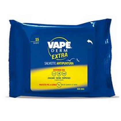 Vape Derm Extra Salviette 15 Pezzi