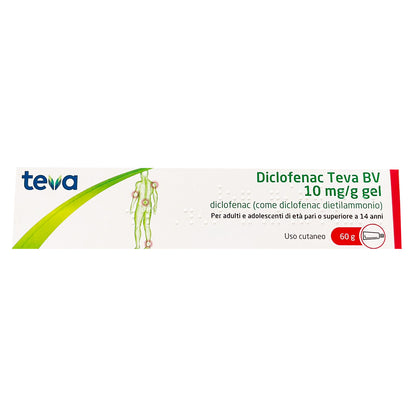 Diclofenac Teva Bv Gel 60g 10mg/g