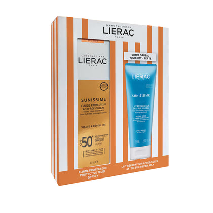 Lierac Sunissime Fluido Viso Spf50+ 40ml+doposole 75ml